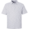 Custom Mens Eclipse Jacquard Polo Platinum Heather