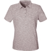 Custom Womens Eclipse Jacquard Polo Burgundy Heather
