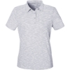Custom Womens Eclipse Jacquard Polo Platinum Heather
