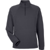 Custom Mens Rhythm Waffle Quarter-Zip Pullover Carbon
