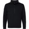 Custom Mens Mantra Half-Zip Ottoman Pullover Black