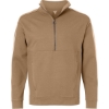 Custom Mens Mantra Half-Zip Ottoman Pullover Cafe