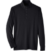 Custom Mens JAQ Stretch Performance Snap-Neck Pullover Black