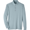 Custom Mens JAQ Stretch Performance Snap-Neck Pullover Opal Blue