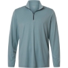 Custom Mens JAQ Stretch Performance Quarter-Zip Opal Blue/ Carbon
