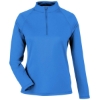Custom Womens Revive Coolcore® Quarter-Zip Pullover Light Nautical Blue