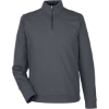 Custom Mens Express Tech Performance Pique Quarter-Zip Pullover Carbon