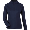 Custom Womens Express Tech Performance Pique Quarter-Zip Pullover Classic Navy