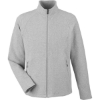 Custom Mens Spirit Textured Full-Zip Platinum Heather