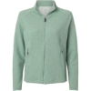 Custom Womens Spirit Textured Full-Zip Sage Green Heather