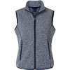 Custom Womens Jasper Jacquard Fleece Vest Classic Navy/ White
