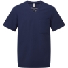 Custom Mens Limitless V-Neck Stretch Scrub Top Navy
