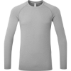 Custom Mens Unstoppable Fresh Long Sleeve Underscrub Base Layer T-Shirt Heather Grey