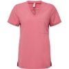 Custom Womens Limitless V-Neck Stretch Scrub Top Calm Pink