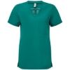 Custom Womens Limitless V-Neck Stretch Scrub Top Clean Green