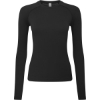 Custom Womens Unstoppable Long Sleeve Fresh Underscrub Base Layer T-Shirt Black