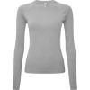 Custom Womens Unstoppable Long Sleeve Fresh Underscrub Base Layer T-Shirt Heather Grey