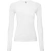 Custom Womens Unstoppable Long Sleeve Fresh Underscrub Base Layer T-Shirt White