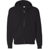 Custom Unisex EcoSmart® Full-Zip Hooded Sweatshirt Black
