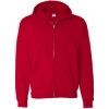 Custom Unisex EcoSmart® Full-Zip Hooded Sweatshirt Deep Red