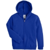 Custom Youth EcoSmart® Full-Zip Hooded Sweatshirt Deep Royal
