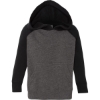 Custom Toddler Special Blend Hooded Raglan Sweatshirt Carbon/ Black