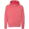 Custom Youth Lightweight Special Blend Raglan Hooded Sweatshirt Pomegranate