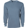 Custom Unisex Premium Long Sleeve T-Shirt Pigment Slate Blue