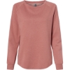 Custom Womens California Wave Wash Crewneck Sweatshirt Dusty Rose