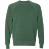 Custom Unisex Special Blend Raglan Crewneck Sweatshirt Moss