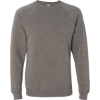 Custom Unisex Special Blend Raglan Crewneck Sweatshirt Nickel