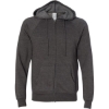 Custom Unisex Special Blend Raglan Full-Zip Hooded Sweatshirt Carbon