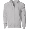 Custom Unisex Special Blend Raglan Full-Zip Hooded Sweatshirt Stone Heather