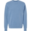 Custom Unisex Midweight Pigment-Dyed Crewneck Sweatshirt Pigment Light Blue