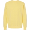 Custom Unisex Midweight Pigment-Dyed Crewneck Sweatshirt Pigment Yellow