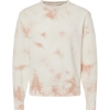 Custom Unisex Midweight Tie-Dyed Crewneck Sweatshirt Tie Dye Dusty Pink