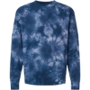 Custom Unisex Midweight Tie-Dyed Crewneck Sweatshirt Tie Dye Navy