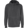 Custom Unisex Midweight Pigment-Dyed Hooded Sweatshirt Pigment Black
