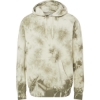 Custom Unisex Midweight Tie-Dyed Hooded Sweatshirt Tie Dye Olive