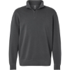 Custom Unisex Pigment-Dyed Quarter-Zip Pullover Pigment Black