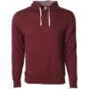 Custom Unisex Midweight French Terry Hooded Sweatshirt Burgundy Heather