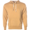 Custom Unisex Midweight French Terry Hooded Sweatshirt Golden Wheat Heather