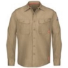 Custom Mens Tall iQ Series® Endurance Work Shirt Khaki