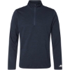Custom Mens Striated Quarter-Zip Pullover Navy