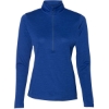 Custom Womens Striated Quarter-Zip Pullover Royal