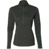 Custom Womens Striated Quarter-Zip Pullover Stealth