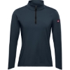 Custom Womens Performance Cadet Collar Quarter-Zip Pullover Navy