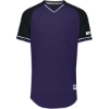 Custom Youth Classic V-Neck Jersey Purple/ Black/ White