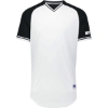 Custom Youth Classic V-Neck Jersey White/ Black/ White