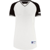 Custom Womens Classic V-Neck Jersey White/ Black/ White